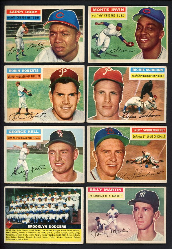 1956 Topps Set Lot 124 Diff VG-EX/EX Irvin Doby Ashburn 499686