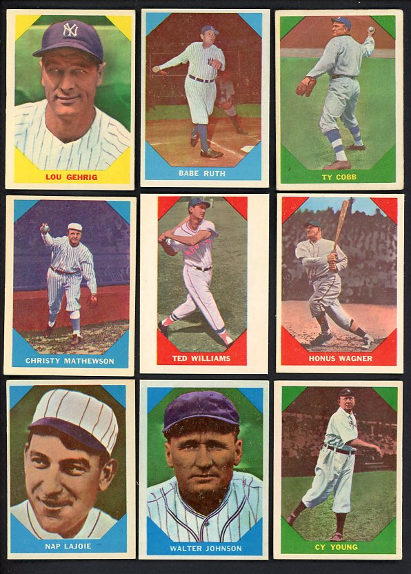 1960 Fleer Baseball Complete Set EX+/EX-MT Ruth Cobb 499706