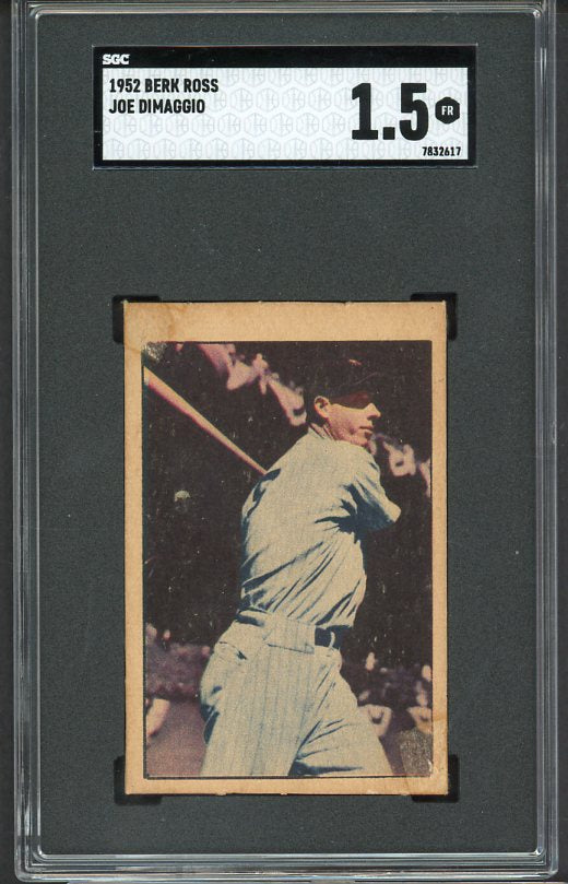 1952 Berk Ross Joe DiMaggio Yankees SGC 1.5 FR 499742