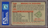 1956 Topps Baseball #166 Brooklyn Dodgers Team PSA 6 EX-MT Gray 499749