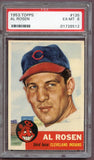 1953 Topps Baseball #135 Al Rosen Indians PSA 6 EX-MT 499768