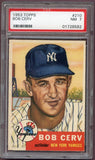 1953 Topps Baseball #210 Bob Cerv Yankees PSA 7 NM 499771