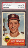 1953 Topps Baseball #067 Roy Sievers Browns PSA 8 NM/MT 499797