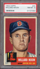 1953 Topps Baseball # 30 Willard Nixon Red Sox PSA 8 NM/MT 499801