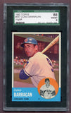 1963 Topps Baseball #557 Cuno Barragan Cubs SGC 8 NM/MT 499818