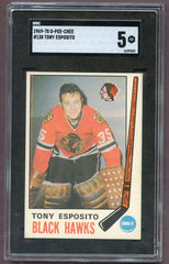 1969 O Pee Chee Hockey #138 Tony Esposito Black Hawks SGC 5 EX 499823