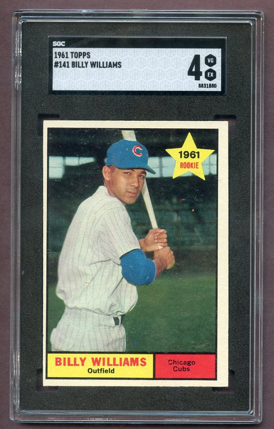 1961 Topps Baseball #141 Billy Williams Cubs SGC 4 VG-EX 499825