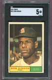 1961 Topps Baseball #211 Bob Gibson Cardinals SGC 5 EX 499828