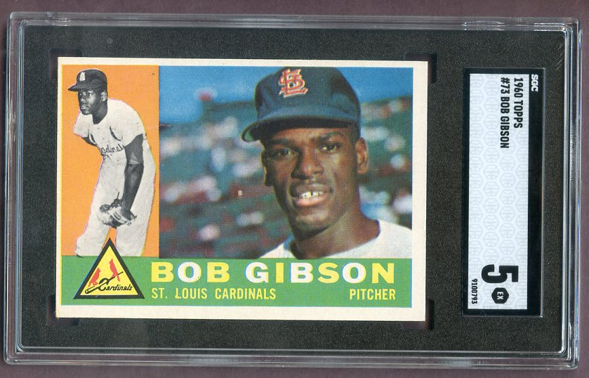 1960 Topps Baseball #073 Bob Gibson Cardinals SGC 5 EX 499831