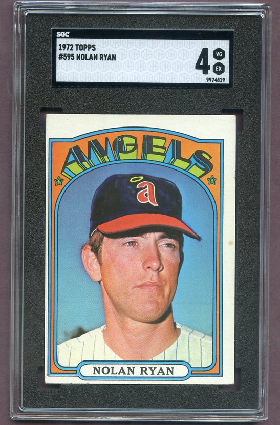 1972 Topps Baseball #595 Nolan Ryan Angels SGC 4 VG-EX 499852