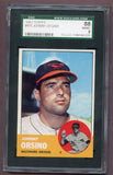 1963 Topps Baseball #418 Johnny Orsino Orioles SGC 8 NM/MT 499877