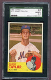 1963 Topps Baseball #273 Sammy Taylor Mets SGC 8.5 NM/MT+ 499878