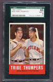 1963 Topps Baseball #392 Tito Francona Johnny Romano SGC 8 NM/MT 499884