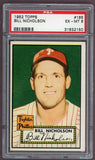 1952 Topps Baseball #185 Bill Nicholson Phillies PSA 6 EX-MT 499942