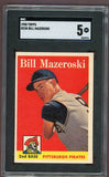 1958 Topps Baseball #238 Bill Mazeroski Pirates SGC 5 EX 499995