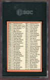 1969 Topps Baseball #412 Checklist 5 Mickey Mantle SGC 5 EX 499996