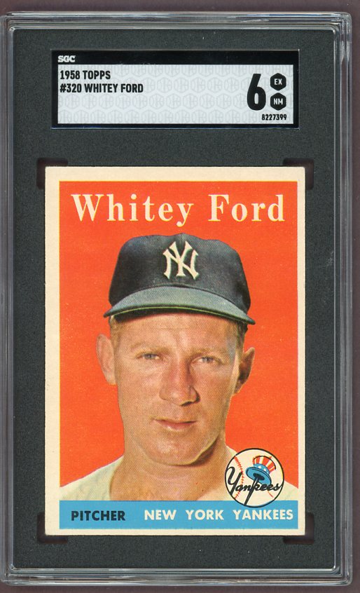 1958 Topps Baseball #320 Whitey Ford Yankees SGC 6 EX-MT 499997