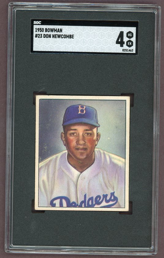 1950 Bowman Baseball #023 Don Newcombe Dodgers SGC 4 VG-EX 500038