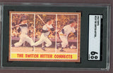 1962 Topps Baseball #318 Mickey Mantle IA Yankees SGC 6 EX-MT 500048