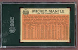 1962 Topps Baseball #318 Mickey Mantle IA Yankees SGC 6 EX-MT 500048