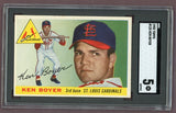 1955 Topps Baseball #125 Ken Boyer Cardinals SGC 5 EX 500076