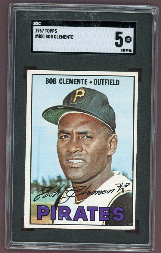 1967 Topps Baseball #400 Roberto Clemente Pirates SGC 5 EX 500086