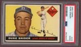 1955 Topps Baseball #210 Duke Snider Dodgers PSA 2 GD 500136