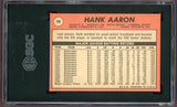 1969 Topps Baseball #100 Hank Aaron Braves SGC 5 EX 500197