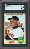 1968 Topps Baseball #050 Willie Mays Giants SGC 5 EX 500199