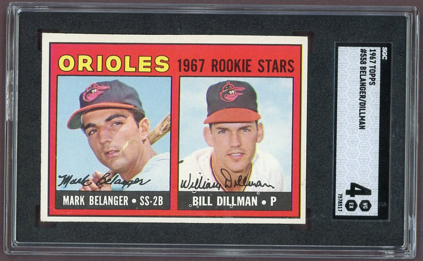 1967 Topps Baseball #558 Mark Belanger Orioles SGC 4 VG-EX 500205