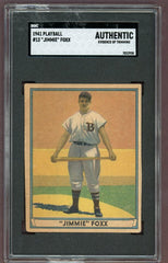 1941 Play Ball #013 Jimmie Foxx Red Sox SGC Auth 500212