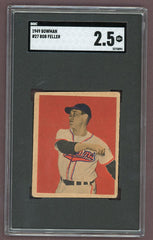 1949 Bowman Baseball # 27 Bob Feller Indians SGC 2.5 GD+ 500222