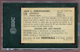 1952 Bowman Large Football #129 Jack Christiansen Lions SGC Auth 500239