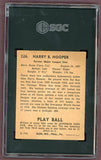 1940 Play Ball #226 Harry Hooper Red Sox SGC 4 VG-EX 500262