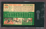 1954 Topps Baseball #132 Tom Lasorda Dodgers SGC 5.5 EX+ 500270