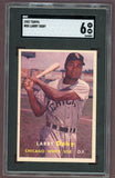 1957 Topps Baseball #085 Larry Doby White Sox SGC 6 EX-MT 500289