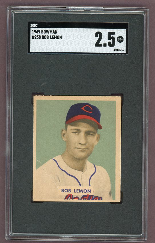 1949 Bowman Baseball #238 Bob Lemon Indians SGC 2.5 GD+ 500292