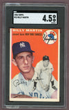 1954 Topps Baseball #013 Billy Martin Yankees SGC 4.5 VG-EX+ 500342