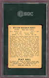 1940 Play Ball #007 Bill Dickey Yankees SGC 1.5 FR 500346