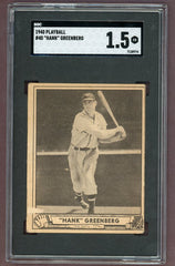 1940 Play Ball #040 Hank Greenberg Tigers SGC 1.5 FR 500347