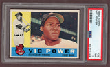 1960 Topps Baseball #075 Vic Power Indians PSA 7 NM 500381