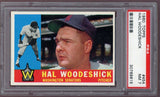 1960 Topps Baseball #454 Hal Woodeshick Senators PSA 7 NM 500439