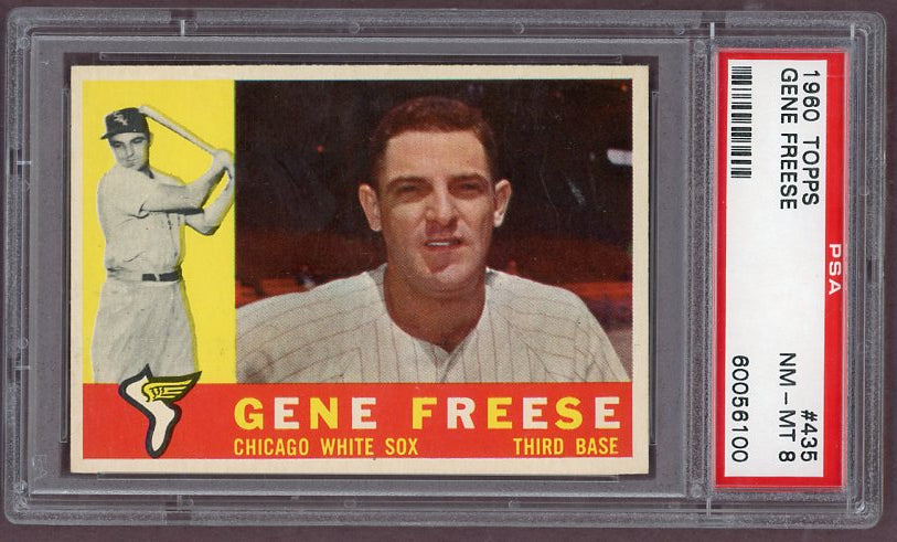 1960 Topps Baseball #435 Gene Freese White Sox PSA 8 NM/MT 500494