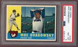 1960 Topps Baseball #349 Moe Drabowsky Cubs PSA 8 NM/MT 500523