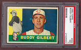 1960 Topps Baseball #359 Buddy Gilbert Reds PSA 7 NM 500531