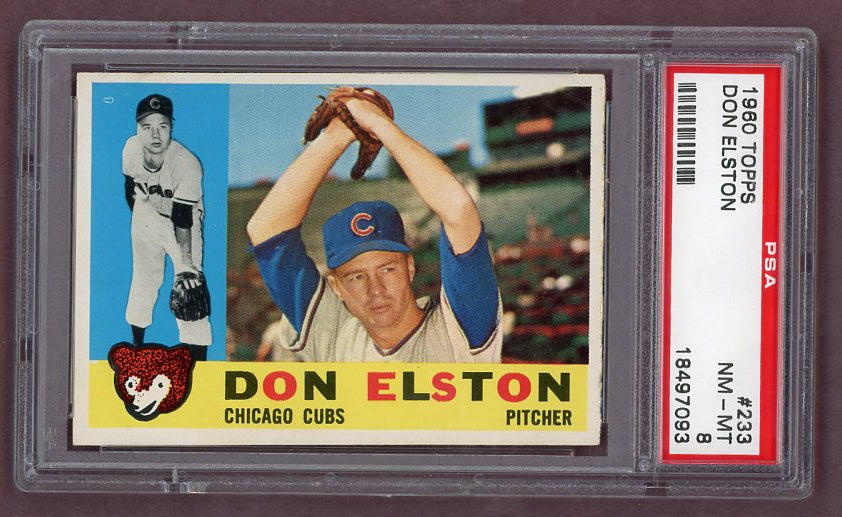 1960 Topps Baseball #233 Don Elston Cubs PSA 8 NM/MT 500556