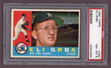 1960 Topps Baseball #183 Eli Grba Yankees PSA 8 NM/MT 500621