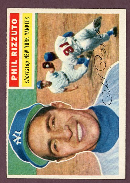 1956 Topps Baseball #113 Phil Rizzuto Yankees EX+/EX-MT Gray 500653