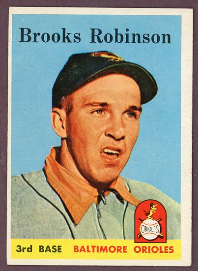 1958 Topps Baseball #307 Brooks Robinson Orioles EX-MT 500665