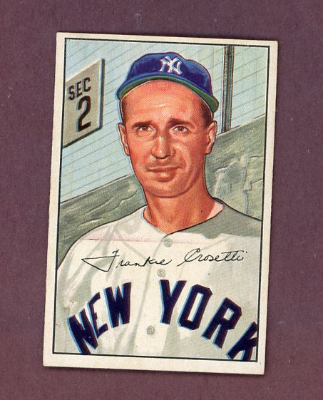 1952 Bowman Baseball #252 Frank Crosetti Yankees VG-EX/EX 500695